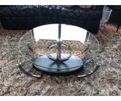 Modern Expandable Glass Coffee Table - 1