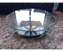 Modern Expandable Glass Coffee Table