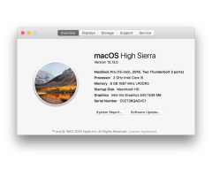 Space Gray Macbook 13' For Sale (Late 2016)