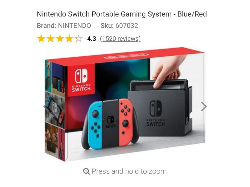 *SOLD* Nintendo Switch (under 8 months warranty) *PRICE REDUCED* - 1