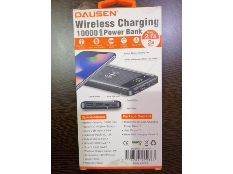 New Dausen 10000mAh Wireless charging Power Bank for sale - 1