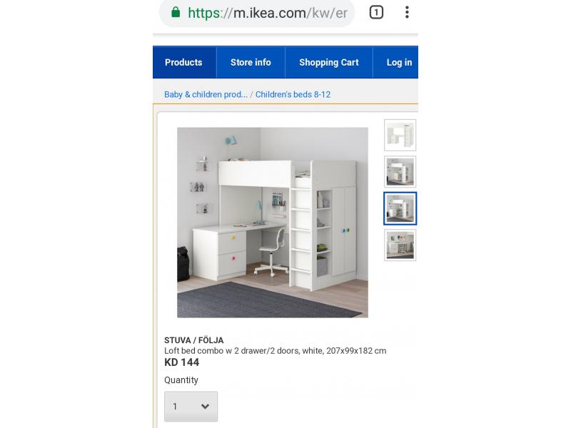 Ikea Multi Utility Loft bed - Half price sale - 1