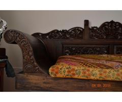 SOLD - 2 Antique day beds of real teak wood for sale - 3