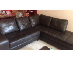 Sofa(With Book Shelf attached), Teapoy(with storage) & Dining Table For Sale - 1