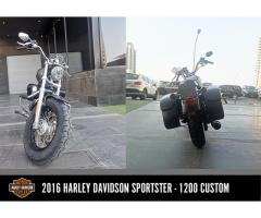 2016 Mint Condition Harley Davidson Sportster XL 1200 Custom - 2