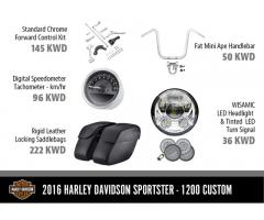 2016 Mint Condition Harley Davidson Sportster XL 1200 Custom - 3