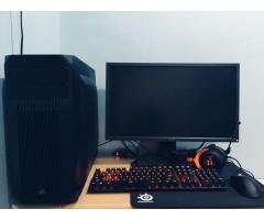 gaming/work pc and monitor for sale very good condition(whole SETUP)
