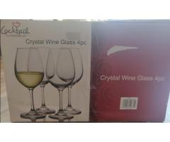 Cocktail crystal glasses