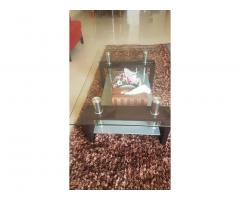 Glass top coffee table for sale