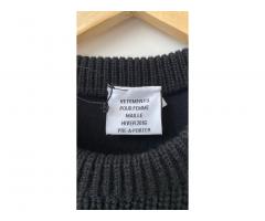 Vetements Womens Black Knit Sweater - Unworn, with tag