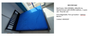 Bed with mattress for sale - 1