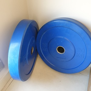 rubber plate weights 20 kgs each, 1 pair