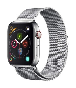 Apple Watch Series 4 (GPS + Cellular, 44mm)  Stainless Steel Case with Milanese Loop - 4