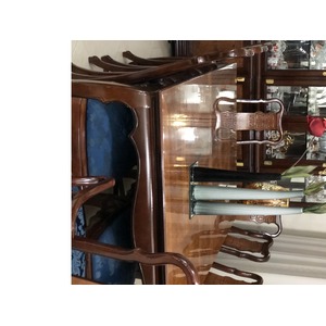 Dinning table 10 chairs with 2 cabinets excellent condition - 4