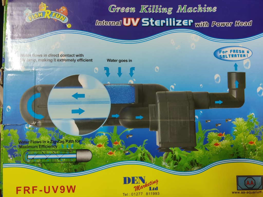 Fish n run co UVSterlizer for fish tanks making the water crystal clear - 1