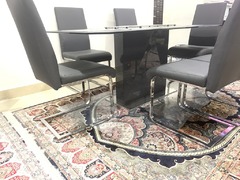 Tempered Glass Dining Table - 1