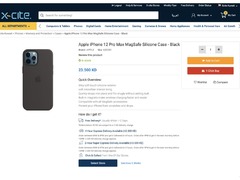 Apple iPhone 12 Pro  MagSafe Silicone Case - Black