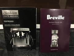 For serious Coffee Lovers! Sunbeam Manual Coffee Machine + Breville Grinder - 4