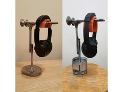 Headphone stands using engine parts
