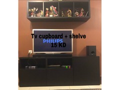 Ikea tv cupboard + shelve