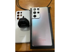 Samsung S21 Ultra 256GB Silver (Open Box) + Extras - 1
