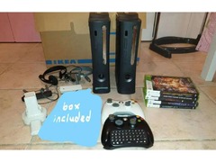 2 XBOX360 + controllers + games+ accessories