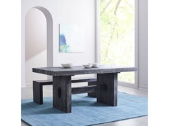 Emmerson Reclaimed Wood Dining Table - Black - 1