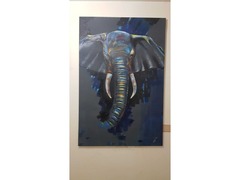 Majestic Elephant Acrylic Painting 120x80cm