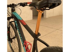 Orbea MX 50 29er 2019 Hardtail MTB Bike – Black-Turquoise-Red (Size-Medium) - 2