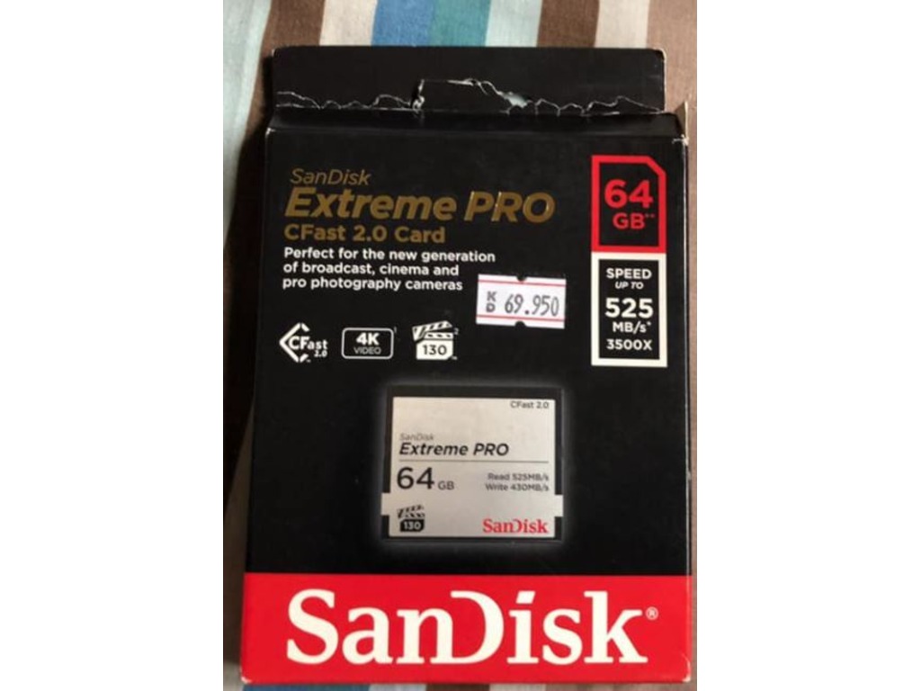CFast Extreme Pro 64 GB Memory card for DSLRs. - 1