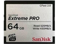 CFast Extreme Pro 64 GB Memory card for DSLRs.