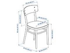 IKEA Idolf Black, 2 Chairs