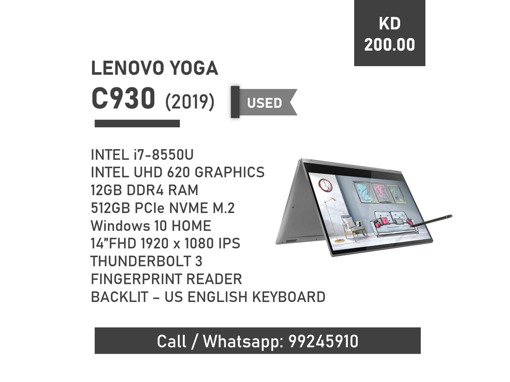 Lenovo Yoga C930 - 8th Gen - 1