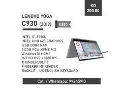 Lenovo Yoga C930 - 8th Gen - 1