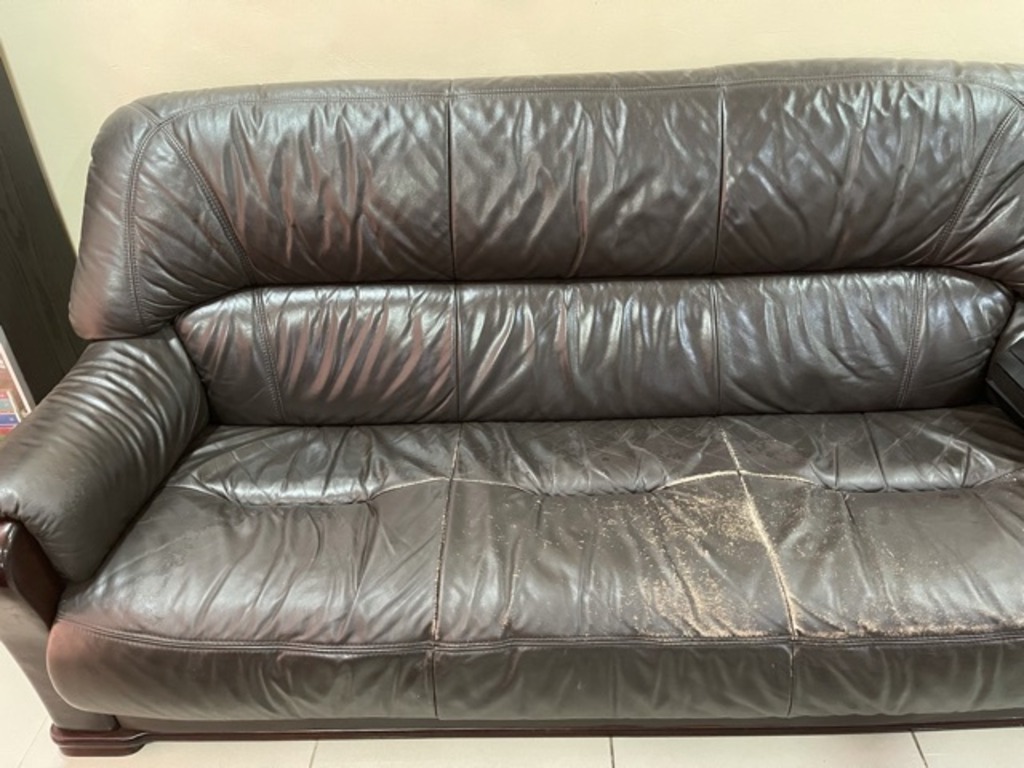 Leather Sofa 3+1+1 - 1