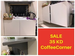 Coffee corner IKEA cabinet Shelf and top slab shelf - 1