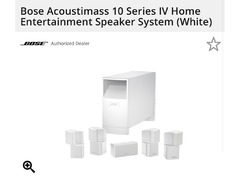 Bose Acoustimas V10 White (Limited Edition) + Yamaha RX-V585 Amplifier (with bluetooth) - 1