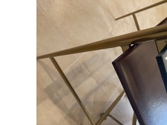 West Elm Leather Office Chair & Art Display Mini Desk (Set)
