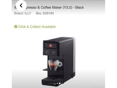 Brand new Y3.2 illy coffee machine