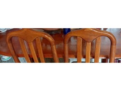 Sturdy varnished table