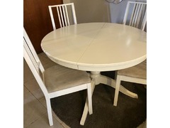 Ikea Dining table ingatorp With borje 4 chairs in good condition