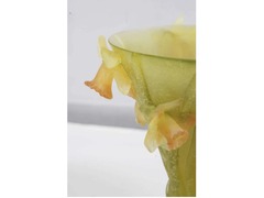 French Daum Vase with Daffodil Detail