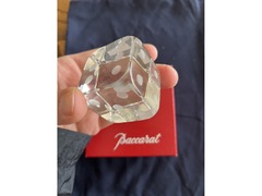 Baccarat Crystal Dice Paperweight - 2