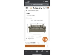 Ashley Furniture’s 3 seater sofa bed (Darcy Full Sofa Sleeper) - 6