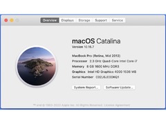 "SOLD" MacBook Pro 15 - 1