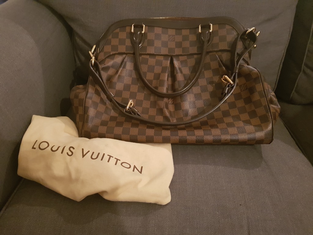 LOUIS Vuitton Brown Faux Leather LV Logo Speedy 35 Doctor Handbag Purse |  eBay