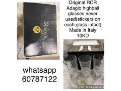 original RCR Adagio highball glasses set of 6