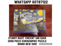 eurographics brand 2000 piece starry night van gogh puzzle.