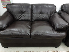 Leather Sofa 3 seater + 2 seater up for sale