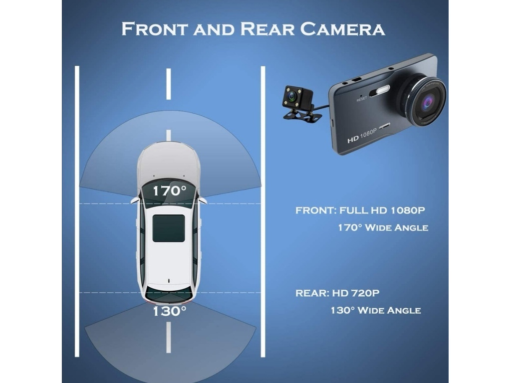 Dash cam Dual Rear and Front recording Unforseen Accidents - 1